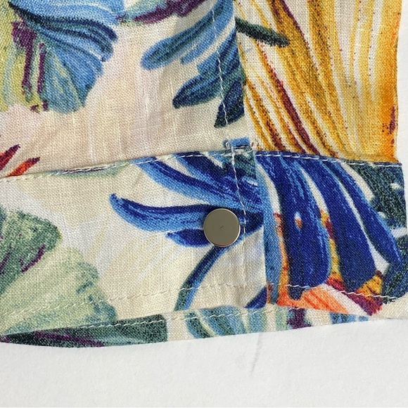 Chico's Tropical Print Duster Jacket Size 3/US 16-18 - Picture 7 of 7